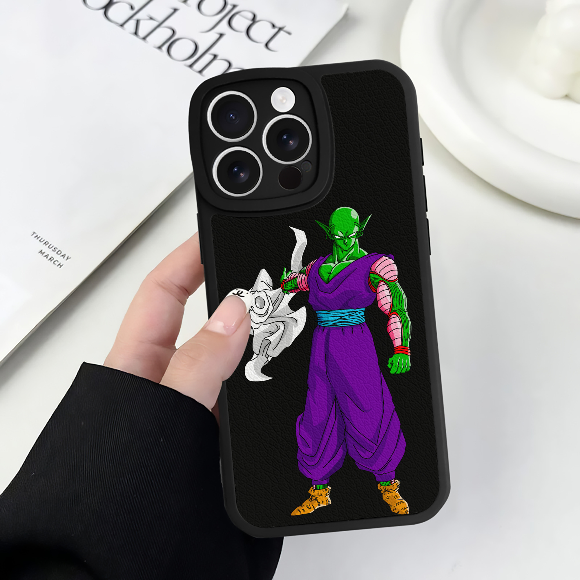 （画像用） ドラゴンボール ピッコロ DRAGON BALL Piccolo 【iPhone 16シリーズ対応】シリコンスマホケース（レザー調） 材質：シリコン